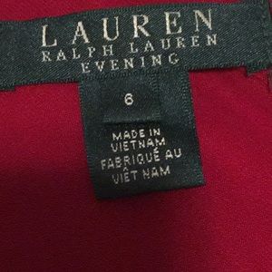 Ralph Lauren red beaded dress